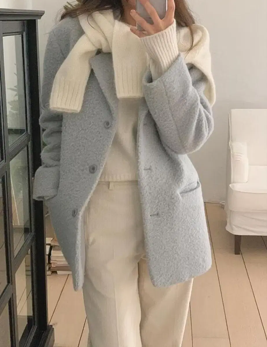 뮤렛 클로이 하프코트 chloe half coat